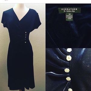 Lovely Navy Blue Dress